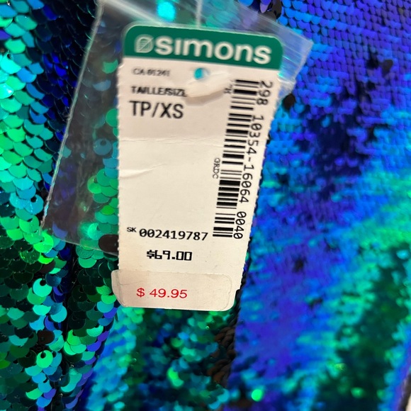 ICONE (Simons) Sequins dress, Size XS, NWT, Never worn. - Picture 4 of 4